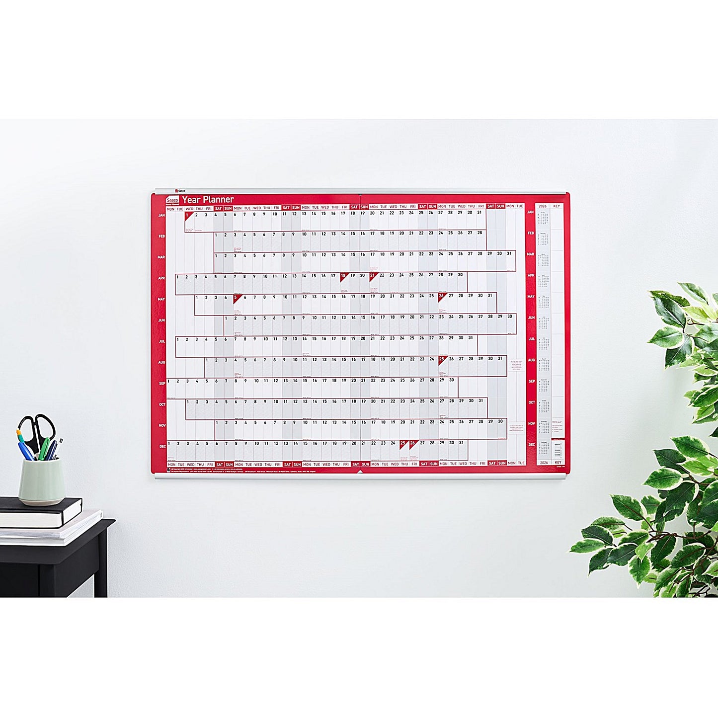 Sasco Aluminium Chart Track, Two Rails (Upper and Lower) for Single 915mm Wide Planner