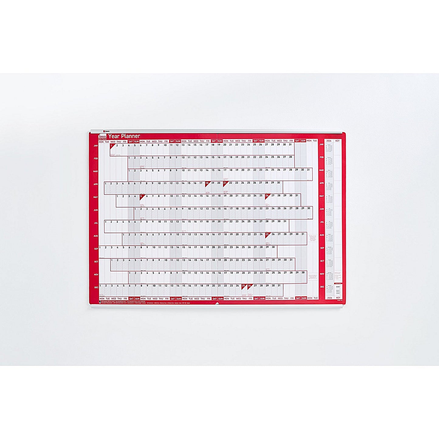 Sasco Aluminium Chart Track, Two Rails (Upper and Lower) for Single 915mm Wide Planner