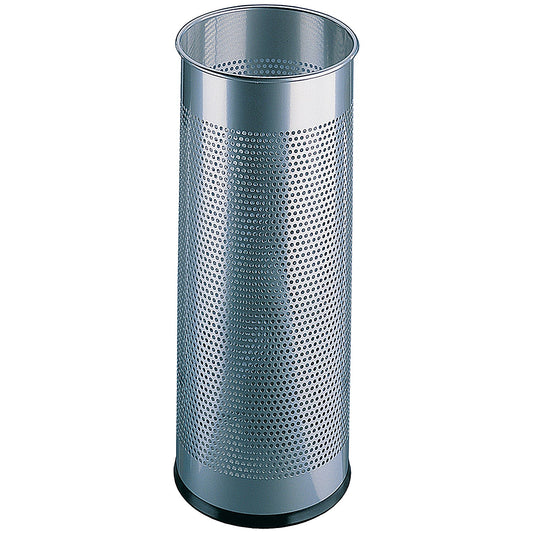 Umbrella/Waste Bin Perforated Silver