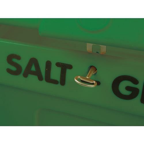 Slingsby Heavy Duty Salt and Grit Bin without Hopper Feed with Hasp, 200 Litre, Green
