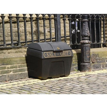 Victoriana Salt and Grit Bin without Hopper Feed, 200 Litre, Black Easy2Order : SBY08641