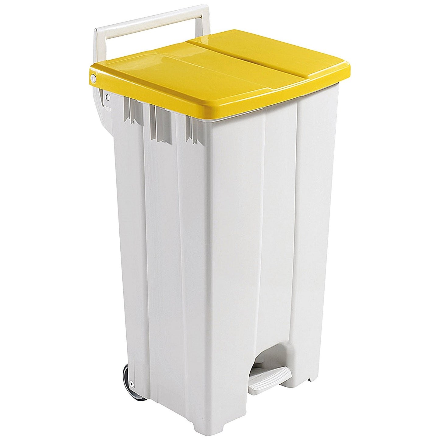 Plastic Pedal Bin, 90 Litre, Grey