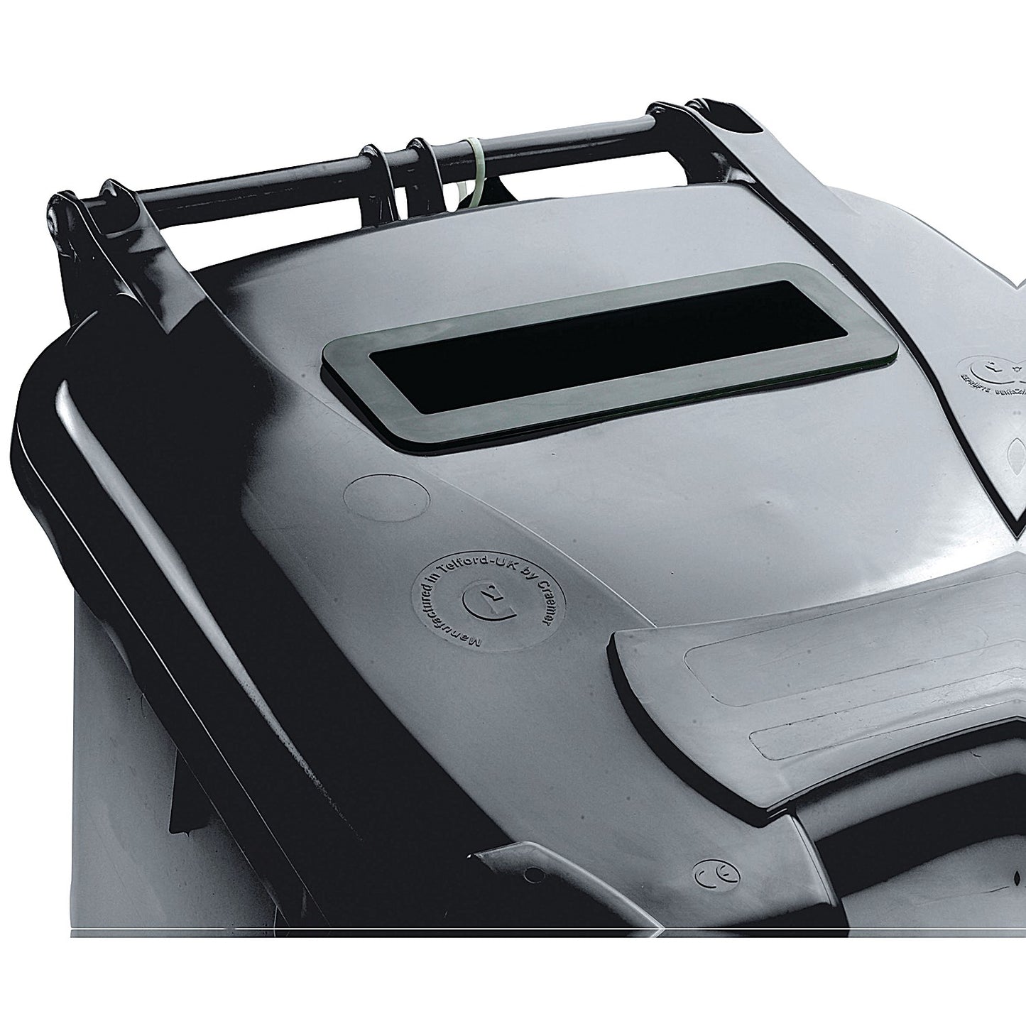Confidential Waste Wheelie Bin, 120 Litre, Grey