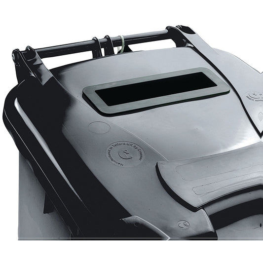 Confidential Waste Wheelie Bin, 120 Litre, Grey