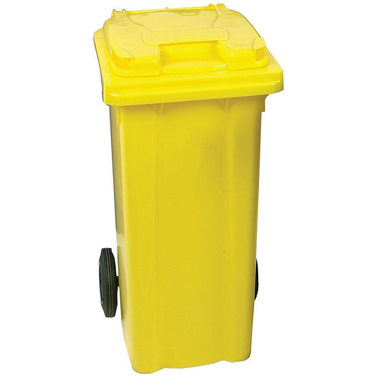 Clinical Waste Wheelie Bin, 240 Litre, Yellow Easy2Order : SBY22240