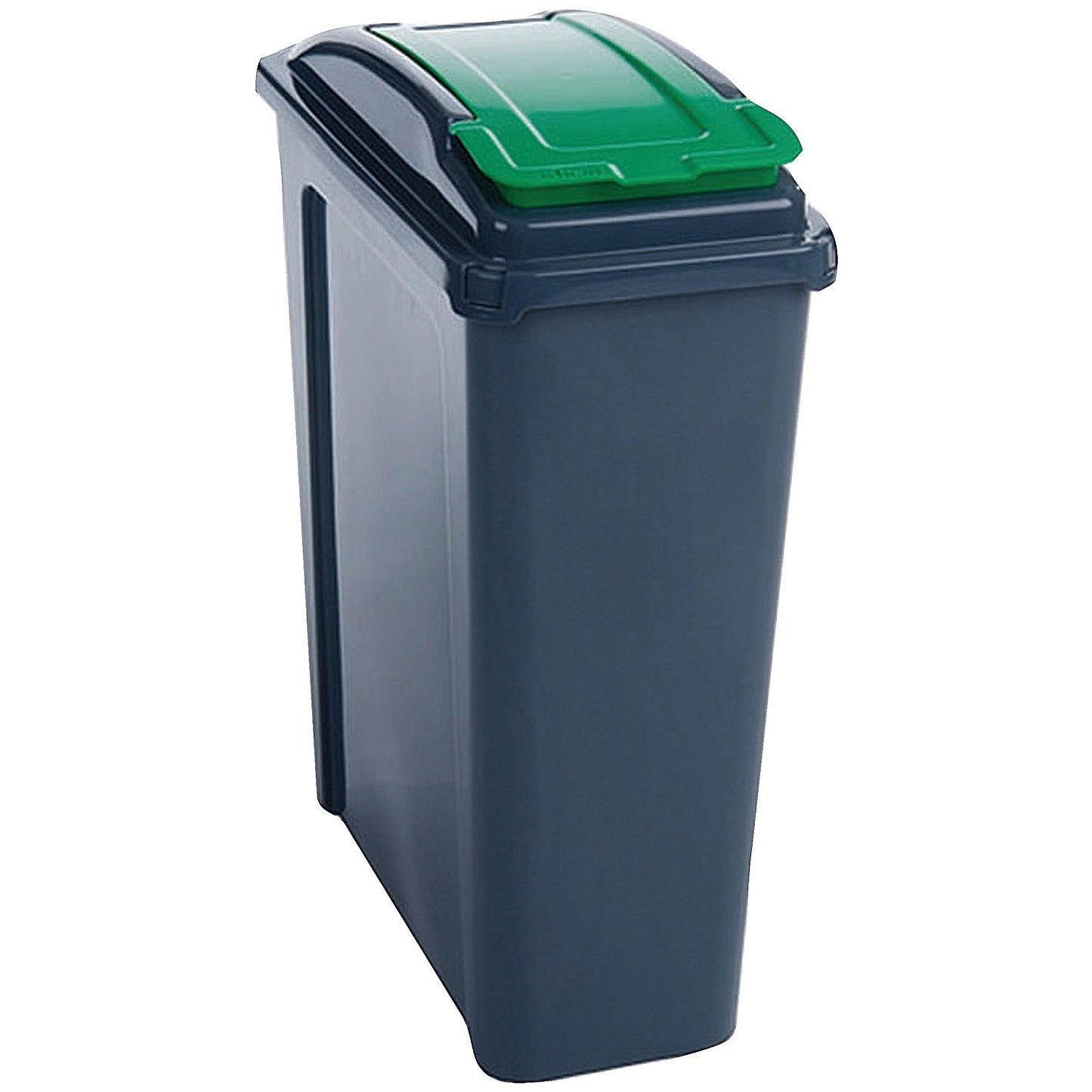 VFM Recycling Bin with Lid, 25 Litre, Blue