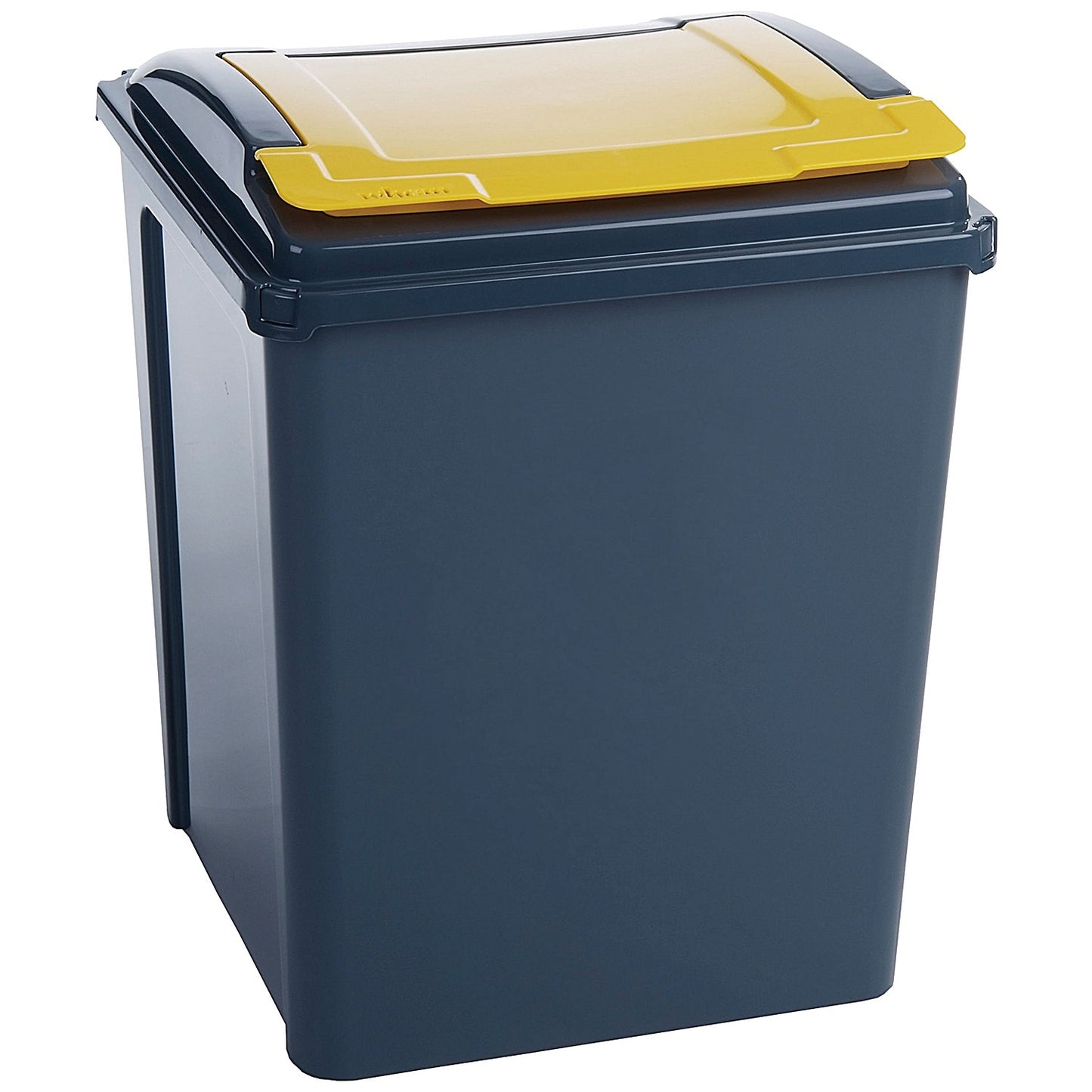 VFM Recycling Bin with Lid, 50 Litre, Blue