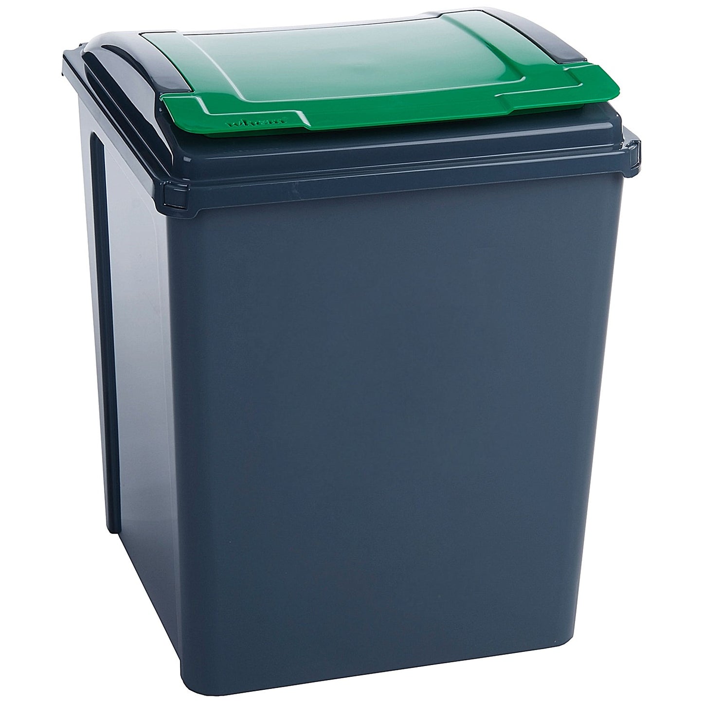 VFM Recycling Bin with Lid, 50 Litre, Blue