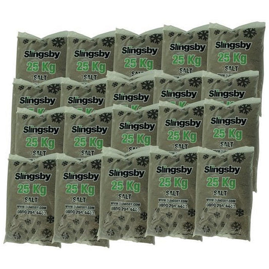 De-Icing Rock Salt Brown, 25kg, Pack of 20