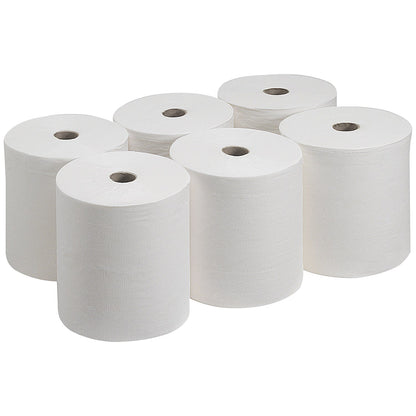Tork M4 Reflex 2-Ply Wiper Roll, 150m, White, Pack of 6