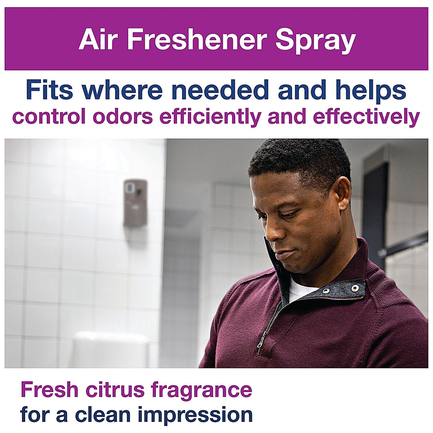 Tork A1 Air Freshener Spray Dispenser Refills, Cirtus, 75ml, Pack of 12