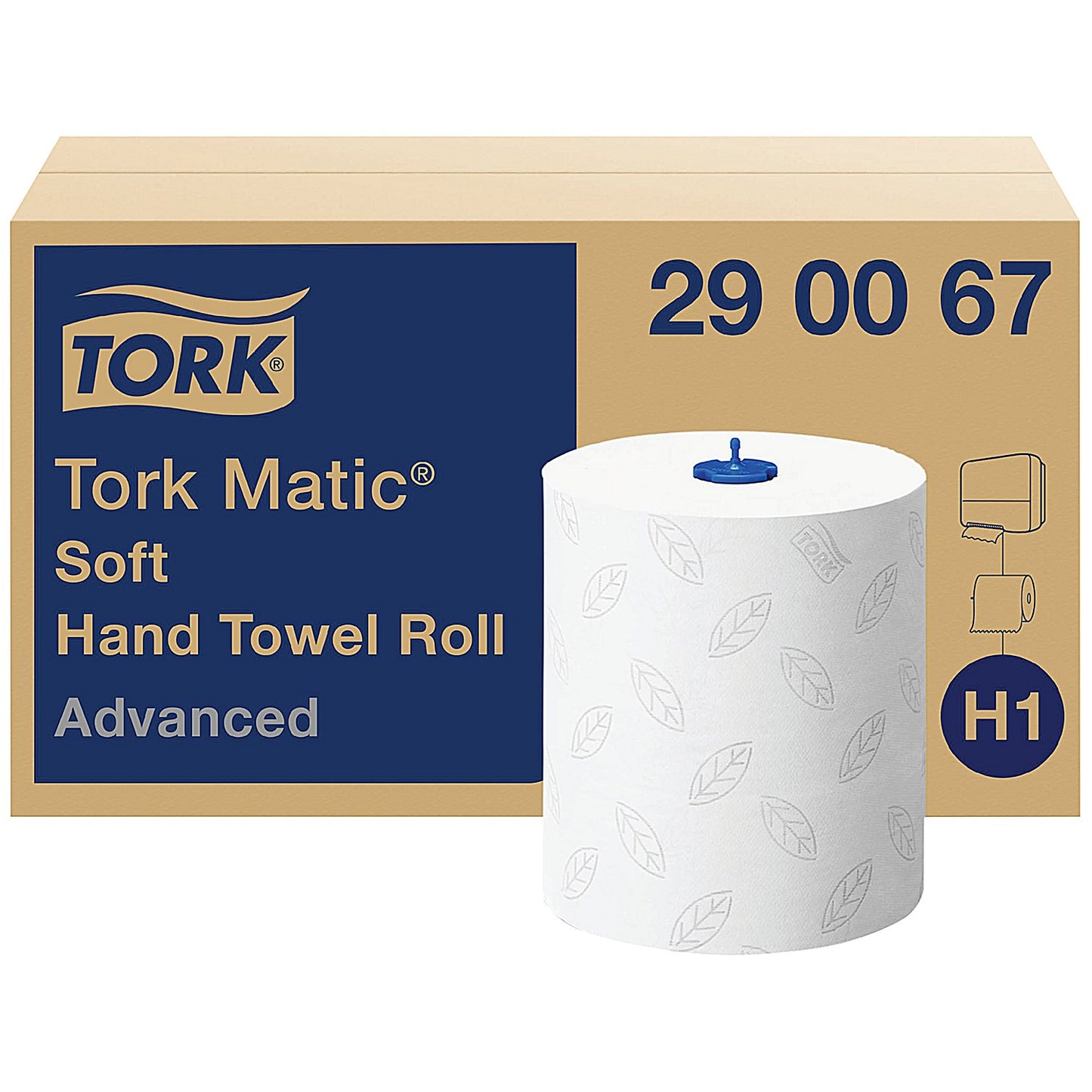 Tork H1 Matic 2-Ply Soft Hand Towel Roll, 150m, White, Pack of 6