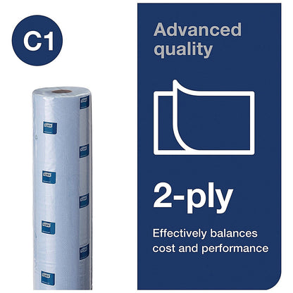 Tork C1 2-Ply Couch Roll, 54m, Blue, Pack of 9 Easy2Order : SCA23032