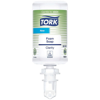 Tork S4 Clarity Foam Hand Wash Cartridge, 1 Litre, Pack of 6