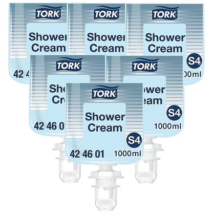 Tork S4 Shower Cream, 1 Litre, Pack of 6