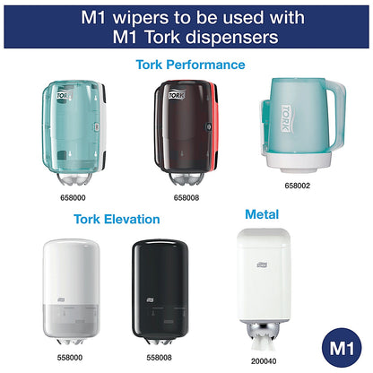 Tork M1 2-Ply Mini Centrefeed Roll, 75m, White, Pack of 12