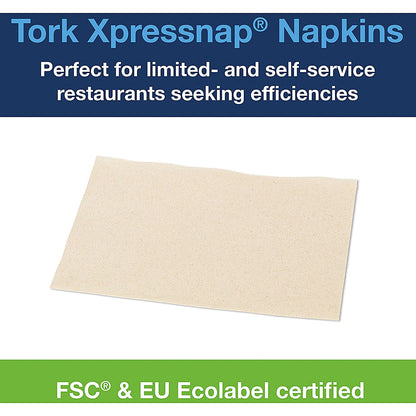 Tork Xpressnap Extra Soft 2-Ply Napkins, 213mmx165mm, Natural, Pack of 1000 Easy2Order : SCA85509