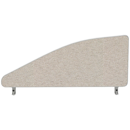 Impulse Plus Angle Desk Screen, 600x450mm, Light Grey