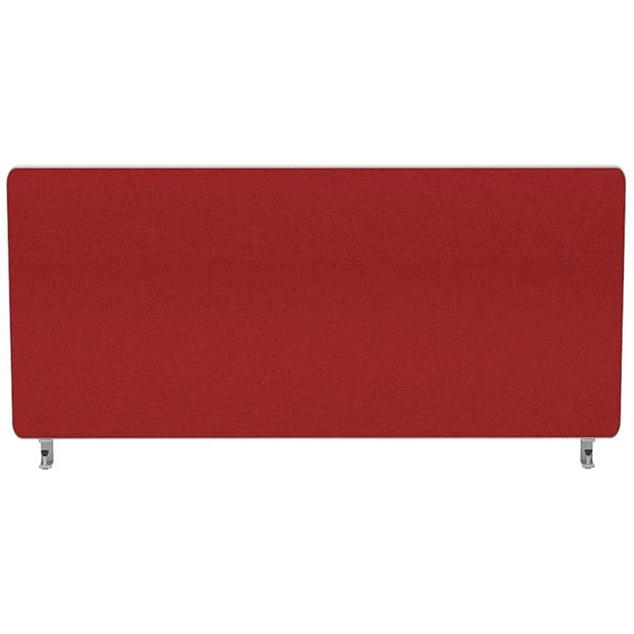 Impulse Plus Desk Screen, 800x450mm, Burgundy