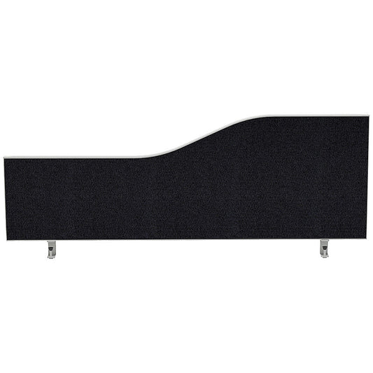 Impulse Plus Wave Desk Screen, 1000x450mm, Black