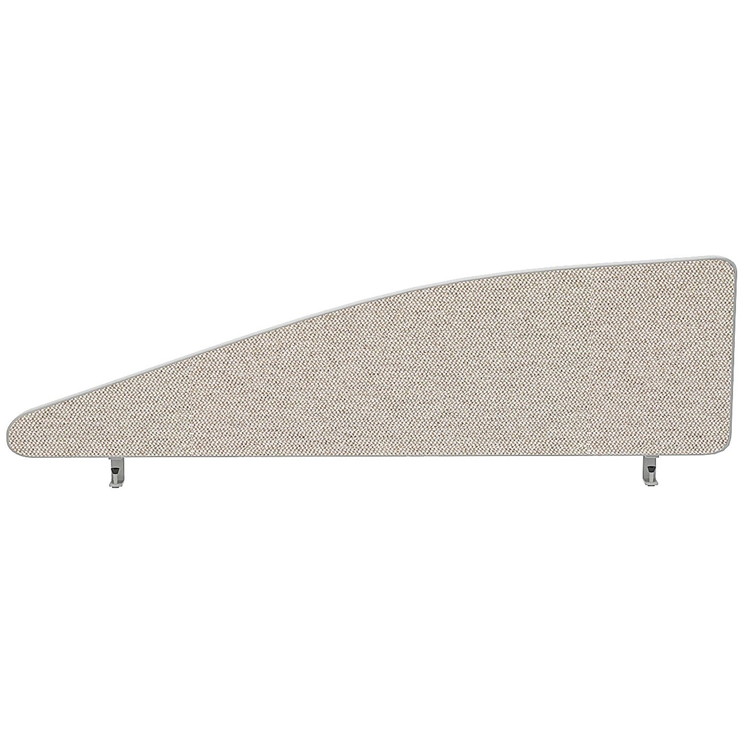 Impulse Plus Angle Desk Screen, 1200x450mm, Light Grey