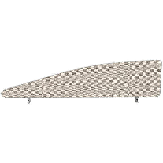 Impulse Plus Angle Desk Screen, 1400x450mm, Light Grey