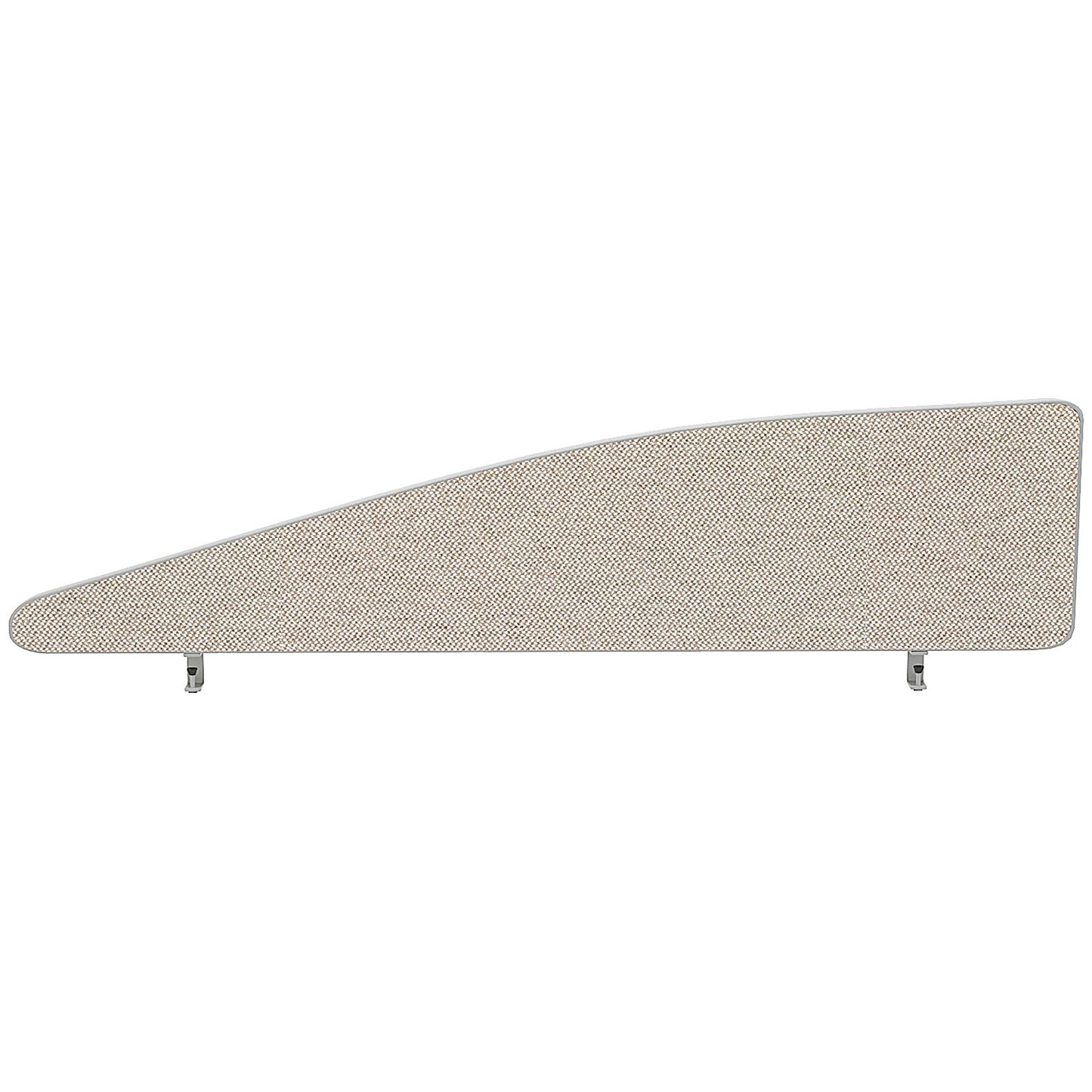 Impulse Plus Angle Desk Screen, 1500x450mm, Light Grey