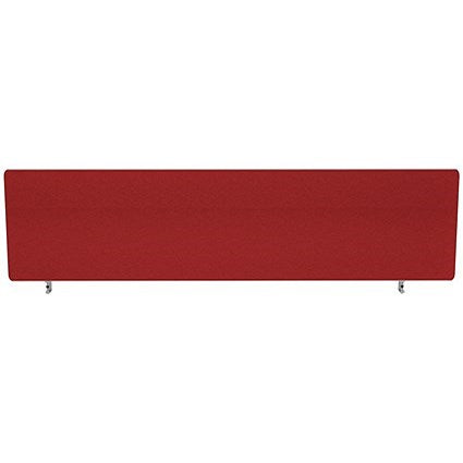 Impulse Plus Desk Screen, 1600x450mm, Burgundy