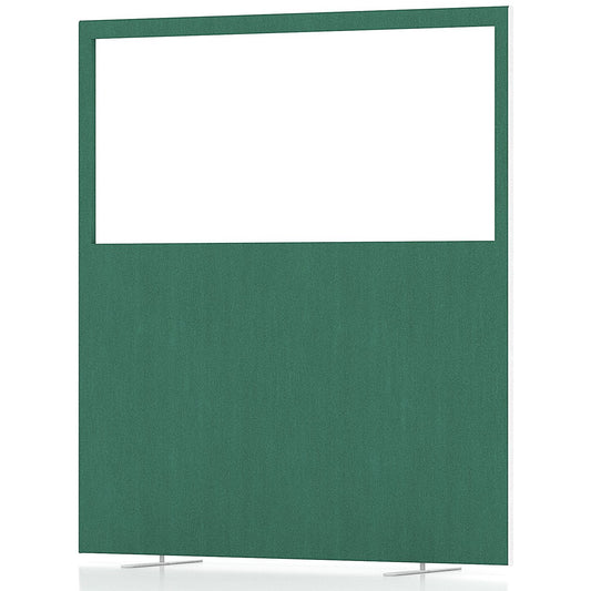 Impulse Plus Clear Half Vision Floor Screen, 1600x1800mm, Palm Green