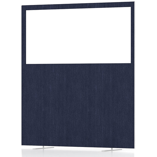 Impulse Plus Clear Half Vision Floor Screen, 1600x1800mm, Royal Blue