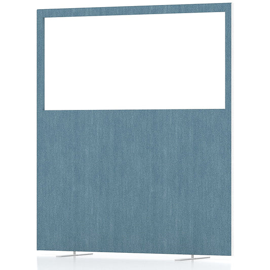 Impulse Plus Clear Half Vision Floor Screen, 1600x1800mm, Sky Blue