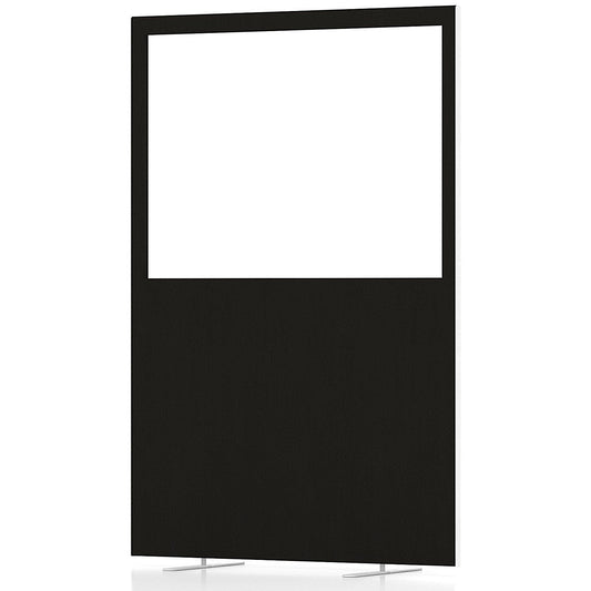 Impulse Plus Clear Half Vision Floor Screen, 1200x1800mm, Black