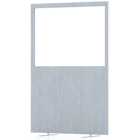 Impulse Plus Clear Half Vision Floor Screen, 1200x1800mm, Light Grey