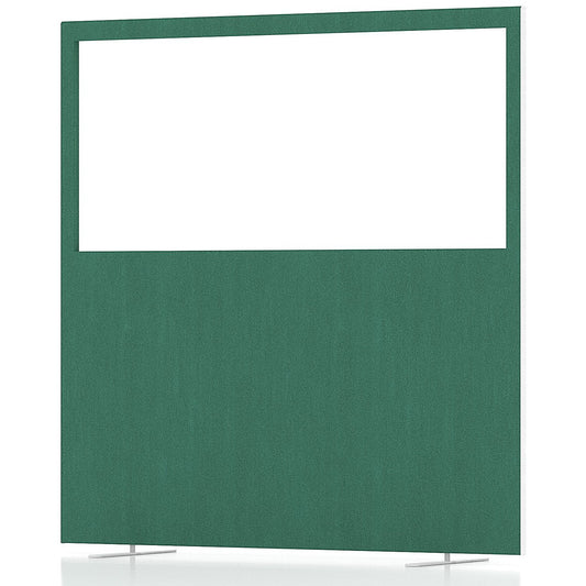 Impulse Plus Clear Half Vision Floor Screen, 1600x1650mm, Palm Green