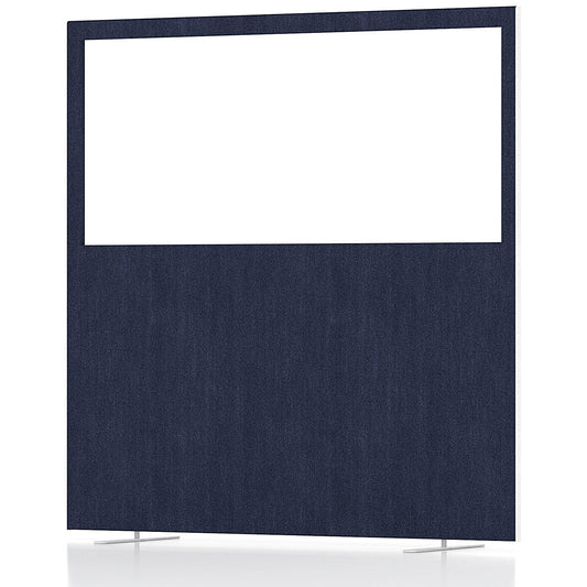 Impulse Plus Clear Half Vision Floor Screen, 1600x1650mm, Royal Blue