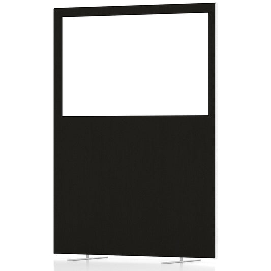 Impulse Plus Clear Half Vision Floor Screen, 1200x1650mm, Black