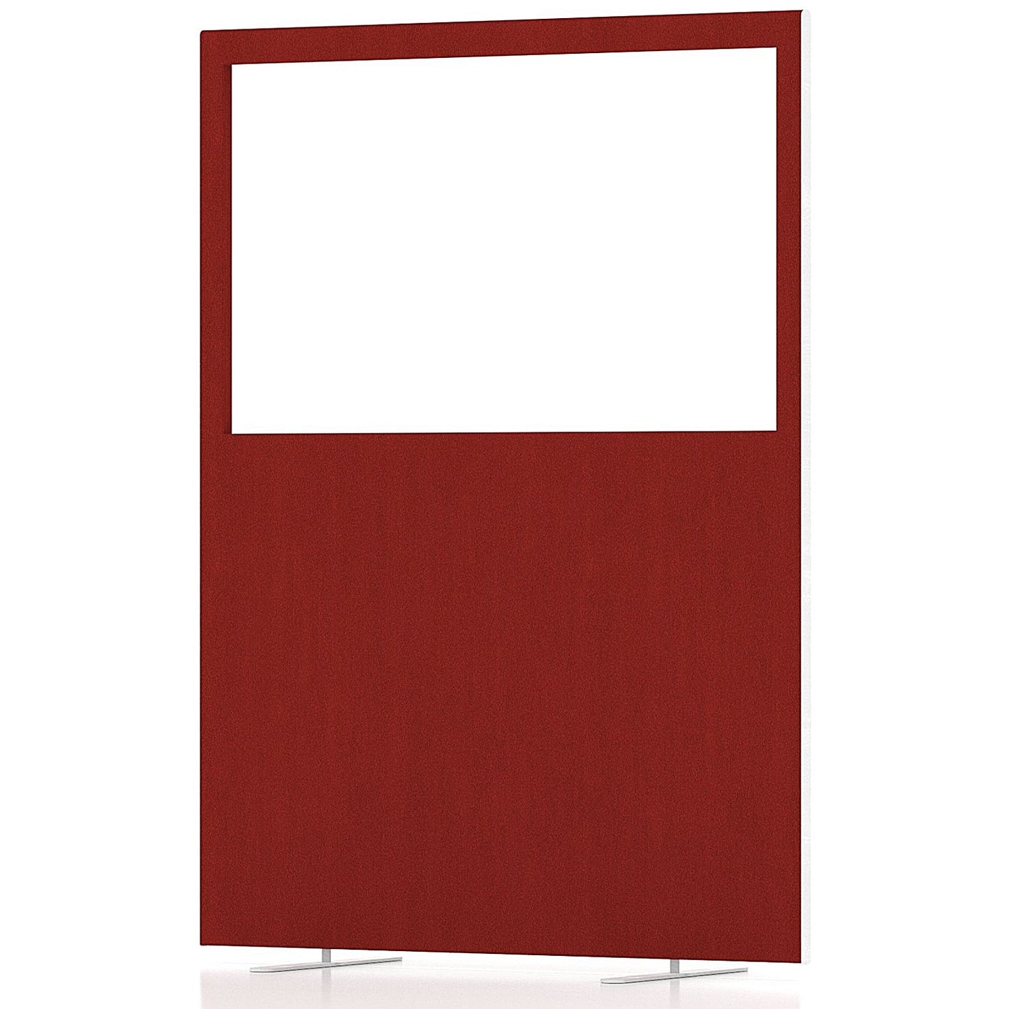 Impulse Plus Clear Half Vision Floor Screen, 1200x1650mm, Burgundy