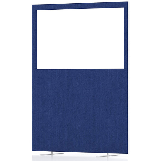 Impulse Plus Clear Half Vision Floor Screen, 1200x1650mm, Powder Blue
