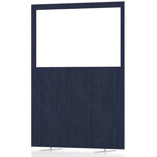 Impulse Plus Clear Half Vision Floor Screen, 1200x1650mm, Royal Blue