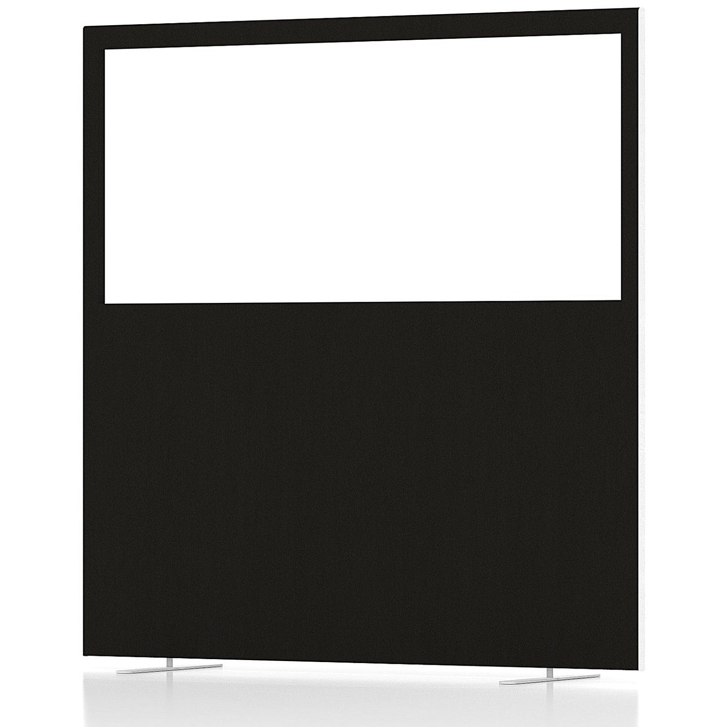 Impulse Plus Clear Half Vision Floor Screen, 1600x1500mm, Black