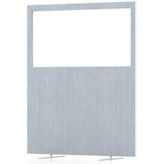 Impulse Plus Clear Half Vision Floor Screen, 1200x1500mm, Light Grey
