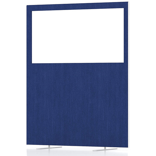 Impulse Plus Clear Half Vision Floor Screen, 1200x1500mm, Powder Blue
