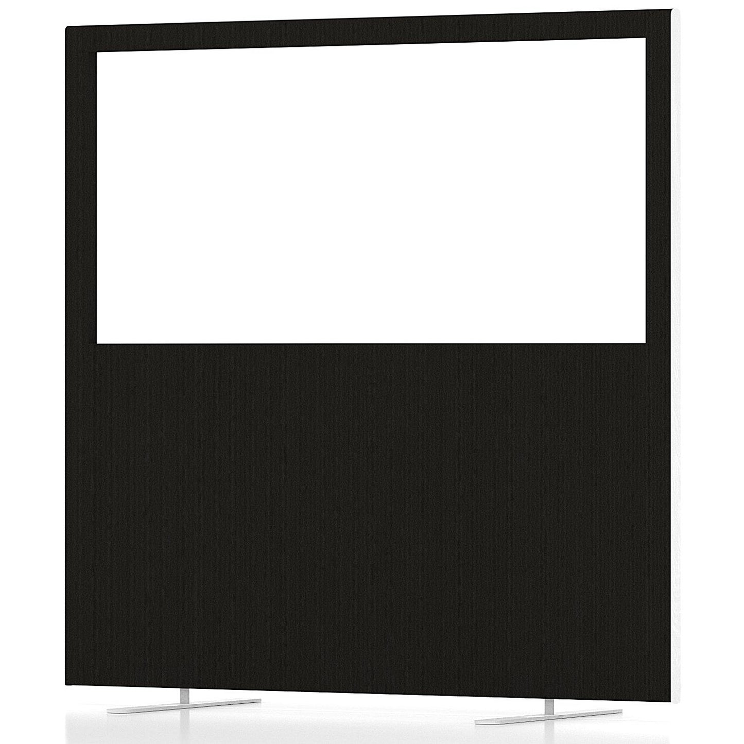 Impulse Plus Clear Half Vision Floor Screen, 1200x1200mm, Black
