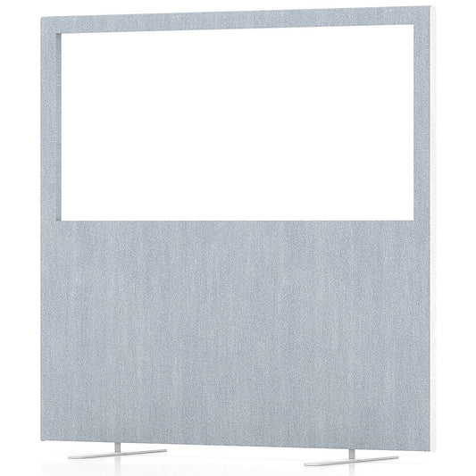 Impulse Plus Clear Half Vision Floor Screen, 1200x1200mm, Light Grey