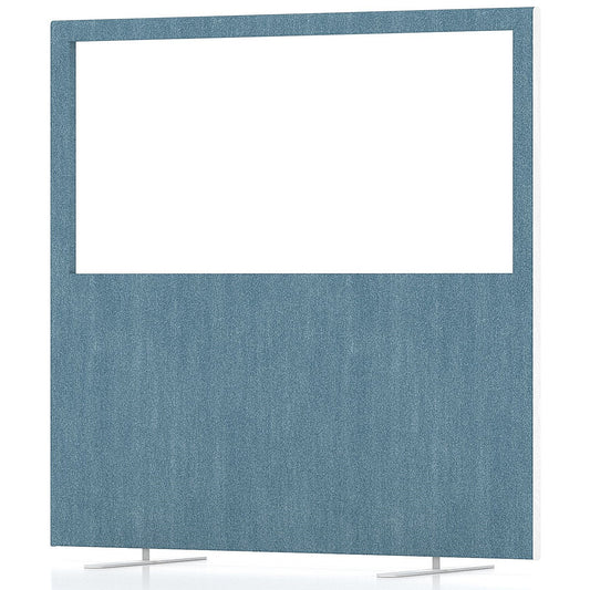 Impulse Plus Clear Half Vision Floor Screen, 1200x1200mm, Sky Blue