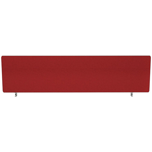 Impulse Plus Desk Screen, 1400x400mm, Burgundy