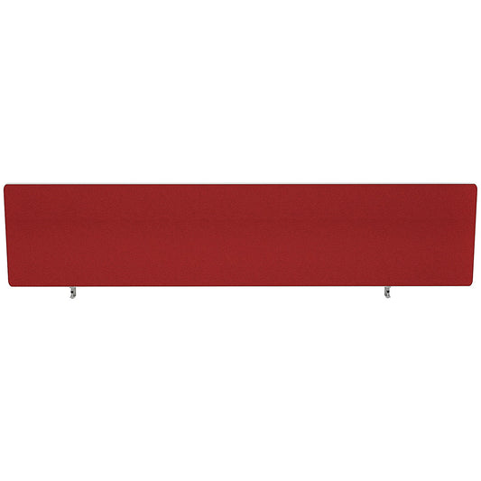 Impulse Plus Desk Screen, 1600x400mm, Burgundy