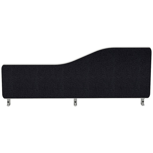Impulse Plus Wave Desk Screen, 1000x300mm, Black