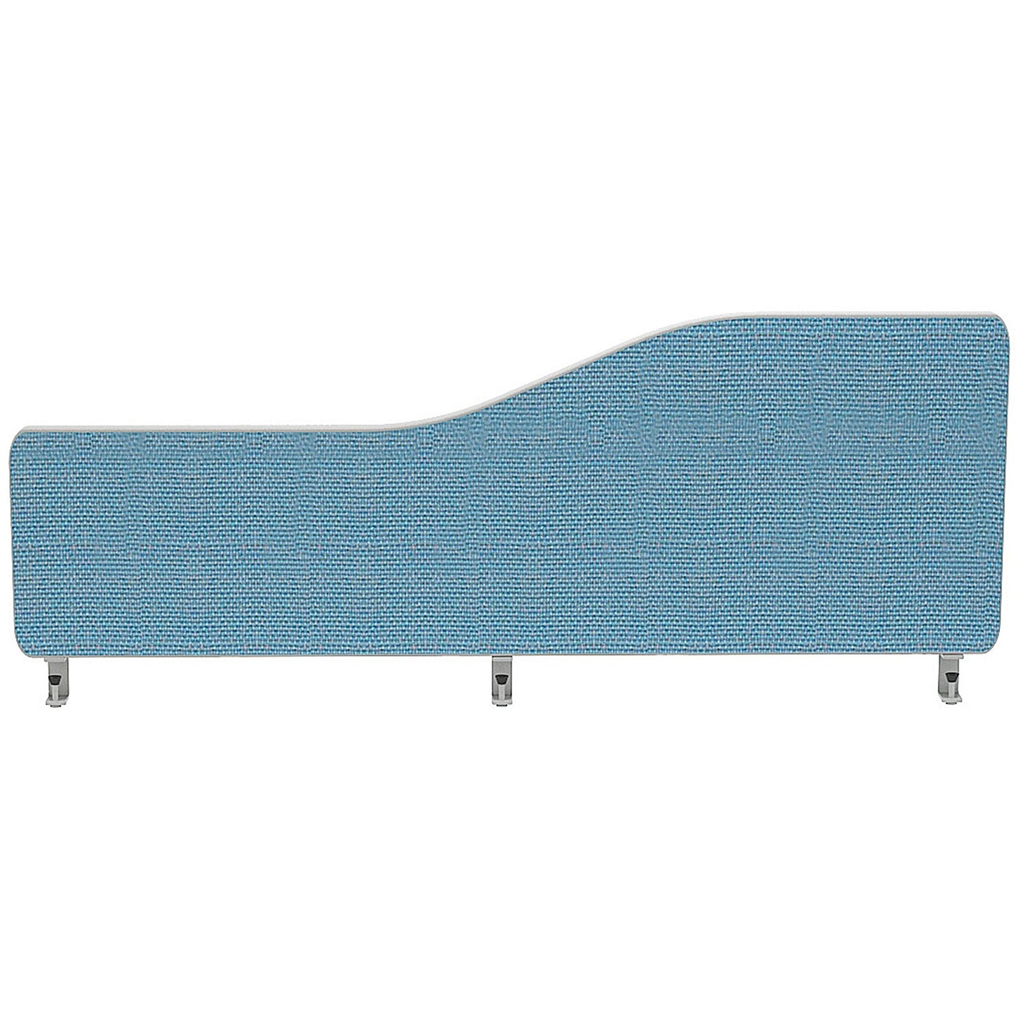Impulse Plus Wave Desk Screen, 1000x300mm, Sky Blue