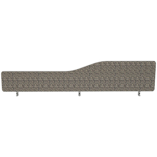 Impulse Plus Wave Desk Screen, 1800x300mm, Lead
